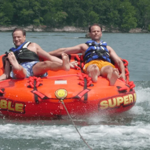 Table Rock Lake family water tubing adventure near Branson.