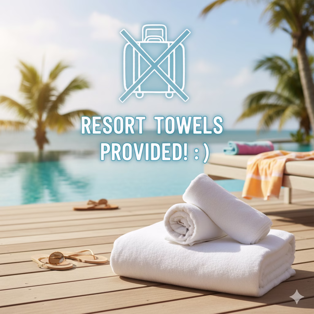 Don't bring beach towels